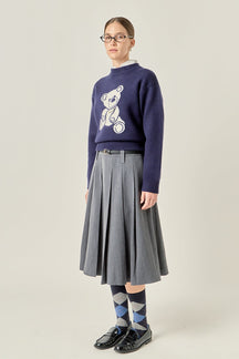 ENGLISH FACTORY - Olivia Teddy Bear Knit - SWEATERS & KNITS available at Objectrare
