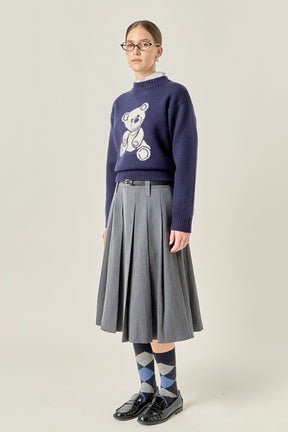ENGLISH FACTORY - Olivia Teddy Bear Knit - SWEATERS & KNITS available at Objectrare