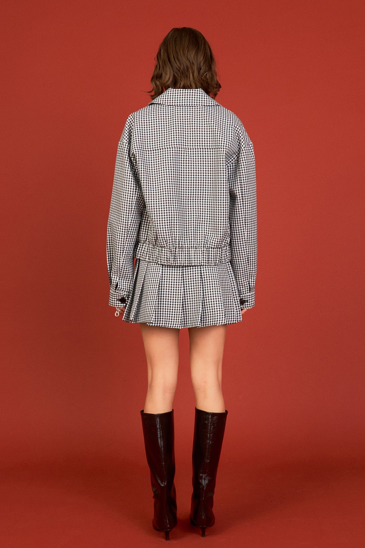 ENGLISH FACTORY - Gingham Check Jacket - JACKETS available at Objectrare