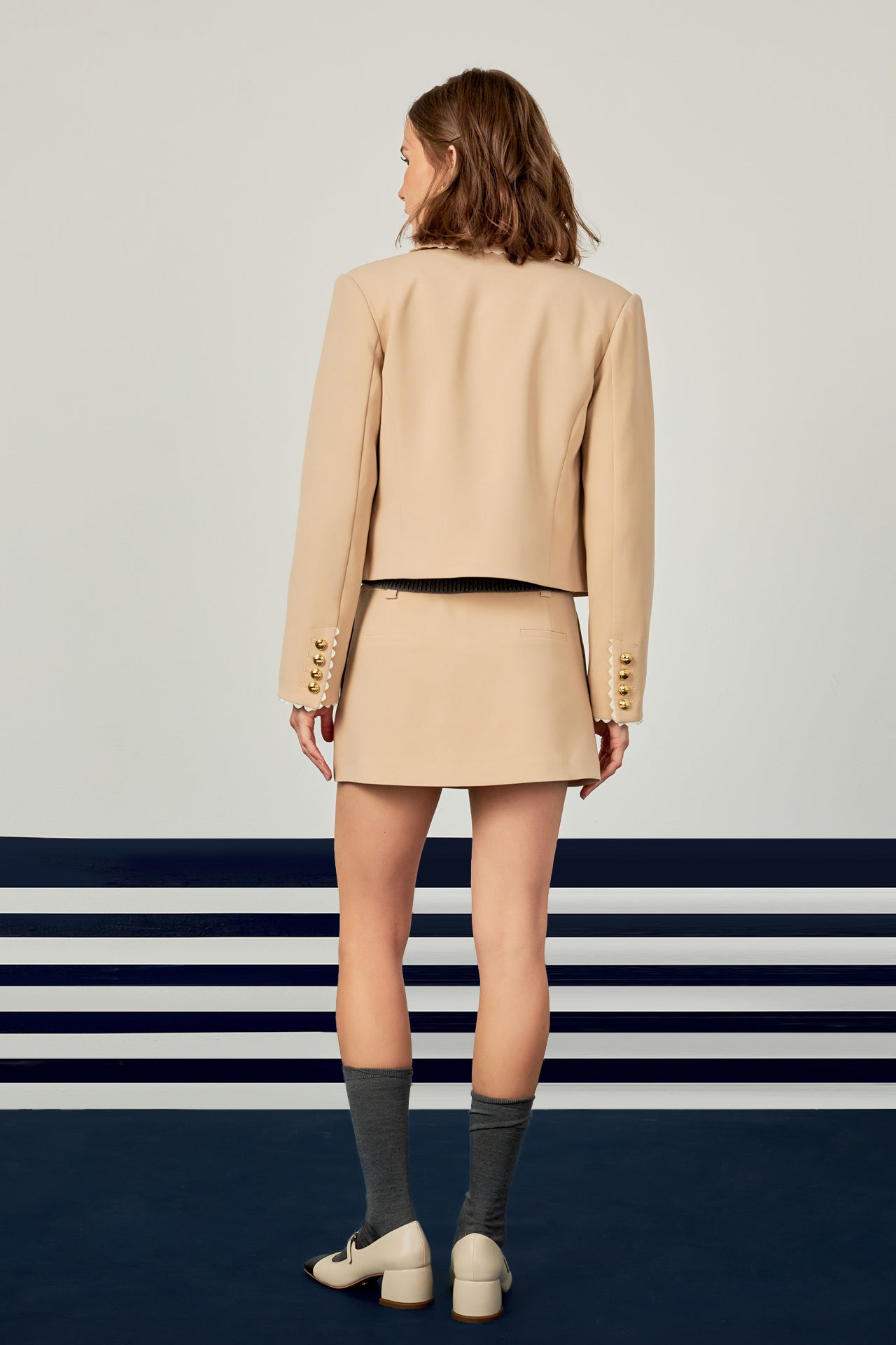 ENGLISH FACTORY - Scalloped Jacket - JACKETS available at Objectrare