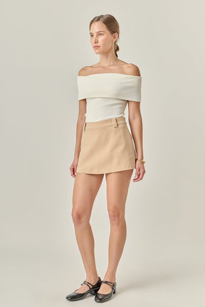 ENGLISH FACTORY - Low Rise Mini Skort - SKORTS available at Objectrare