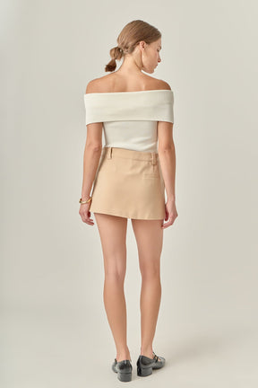ENGLISH FACTORY - Low Rise Mini Skort - SKORTS available at Objectrare