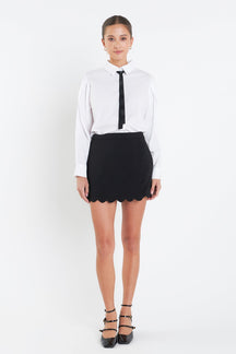 ENGLISH FACTORY - English Factory - Scallop Skort - SKORTS available at Objectrare