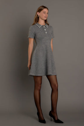 ENDLESS ROSE - Endless Rose - Flare Knit Mini Dress - DRESSES available at Objectrare