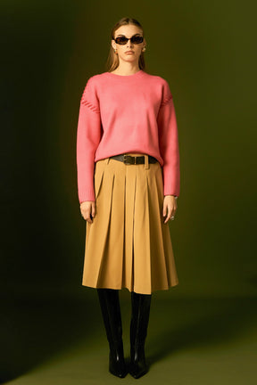 ENGLISH FACTORY - Top Stitch Knit - TOPS available at Objectrare