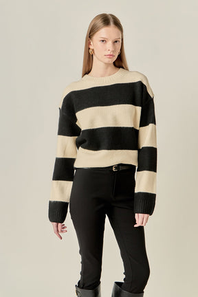 ENGLISH FACTORY - Bold Stripe Knit - SWEATERS available at Objectrare