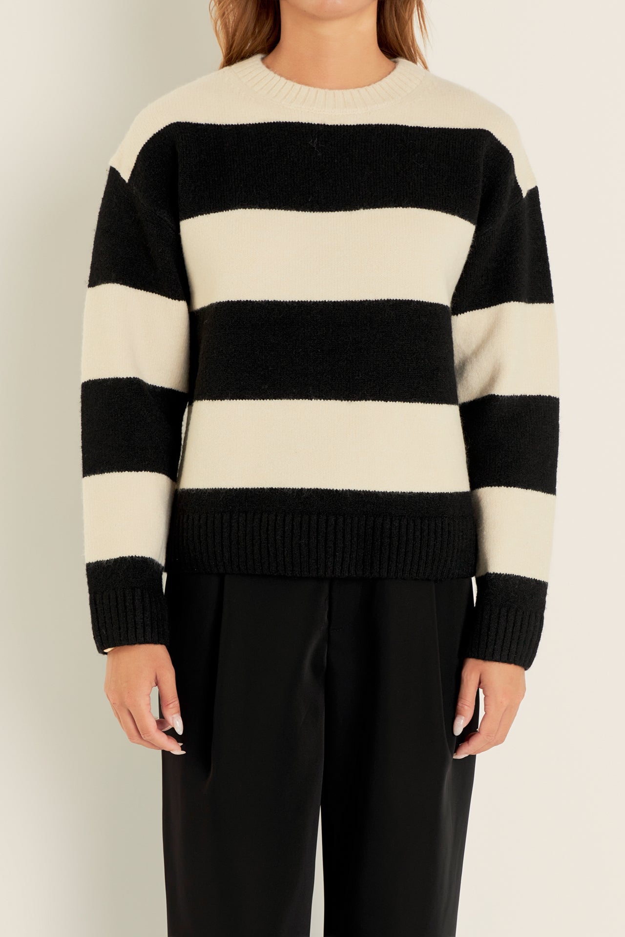 ENGLISH FACTORY - Bold Stripe Knit - SWEATERS available at Objectrare