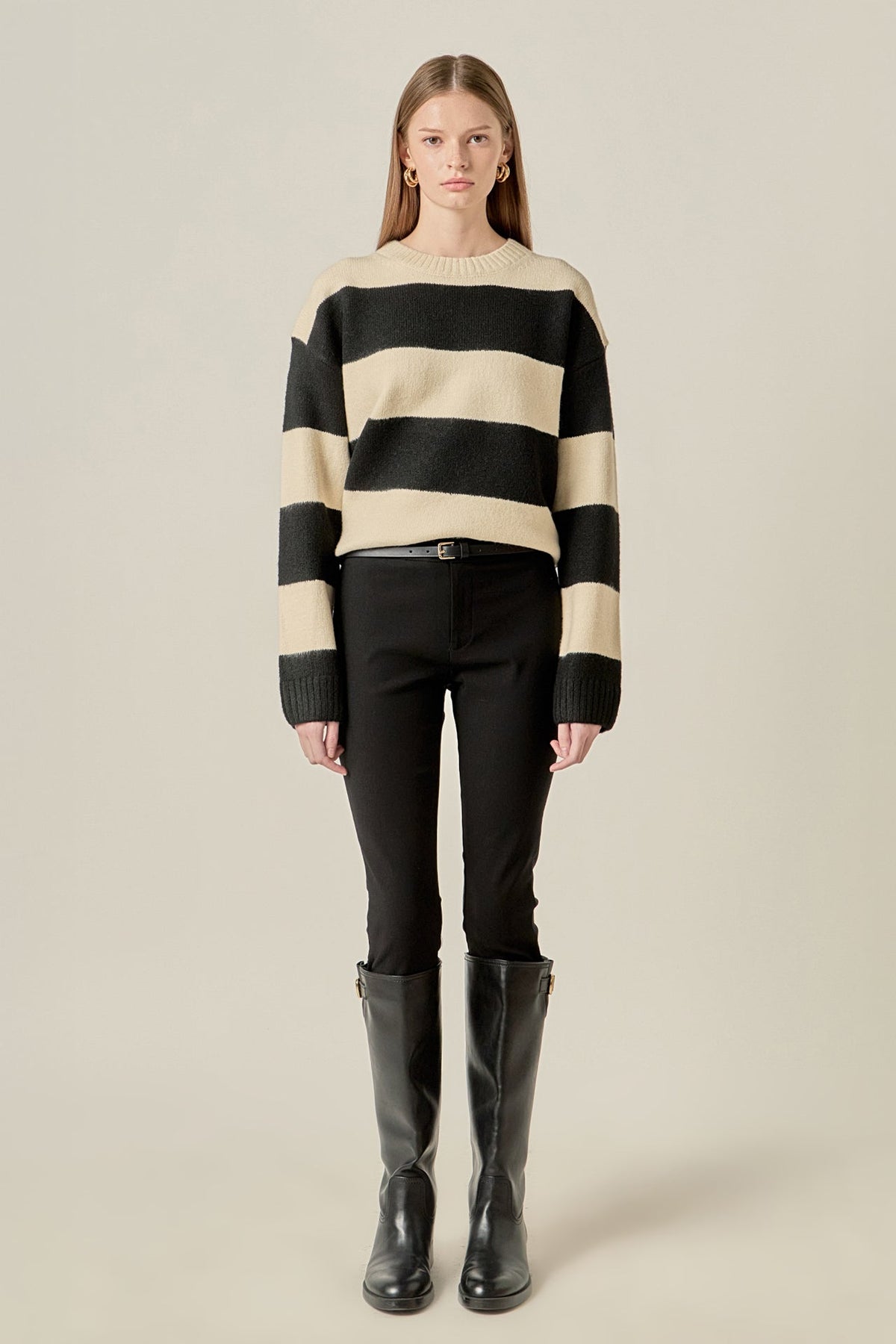 ENGLISH FACTORY - Bold Stripe Knit - SWEATERS available at Objectrare