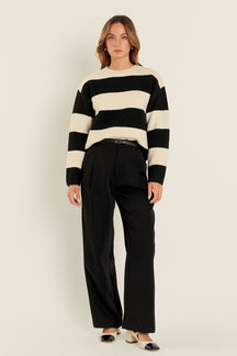 ENGLISH FACTORY - Bold Stripe Knit - SWEATERS available at Objectrare