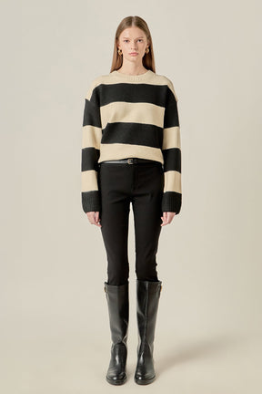 ENGLISH FACTORY - Bold Stripe Knit - SWEATERS available at Objectrare
