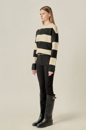 ENGLISH FACTORY - Bold Stripe Knit - SWEATERS available at Objectrare