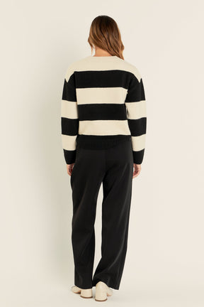 ENGLISH FACTORY - Bold Stripe Knit - SWEATERS available at Objectrare