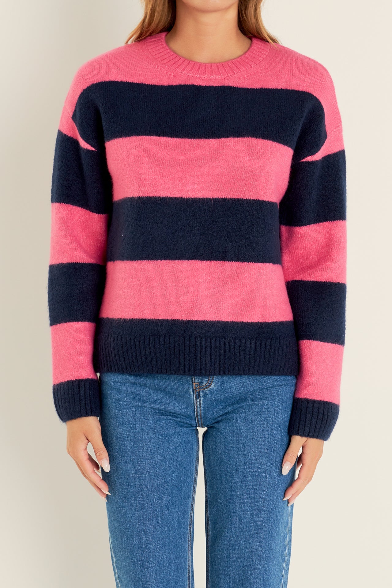 ENGLISH FACTORY - Bold Stripe Knit - SWEATERS available at Objectrare