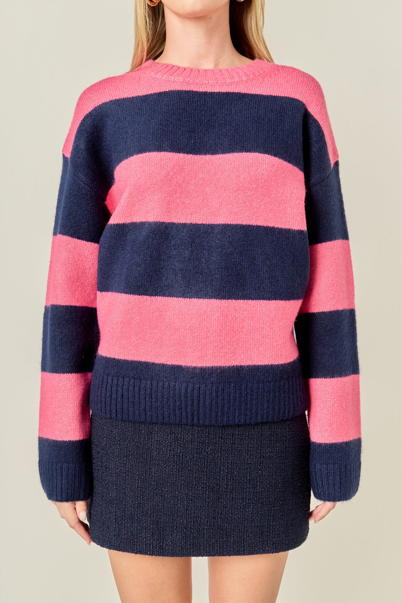 ENGLISH FACTORY - Bold Stripe Knit - SWEATERS available at Objectrare