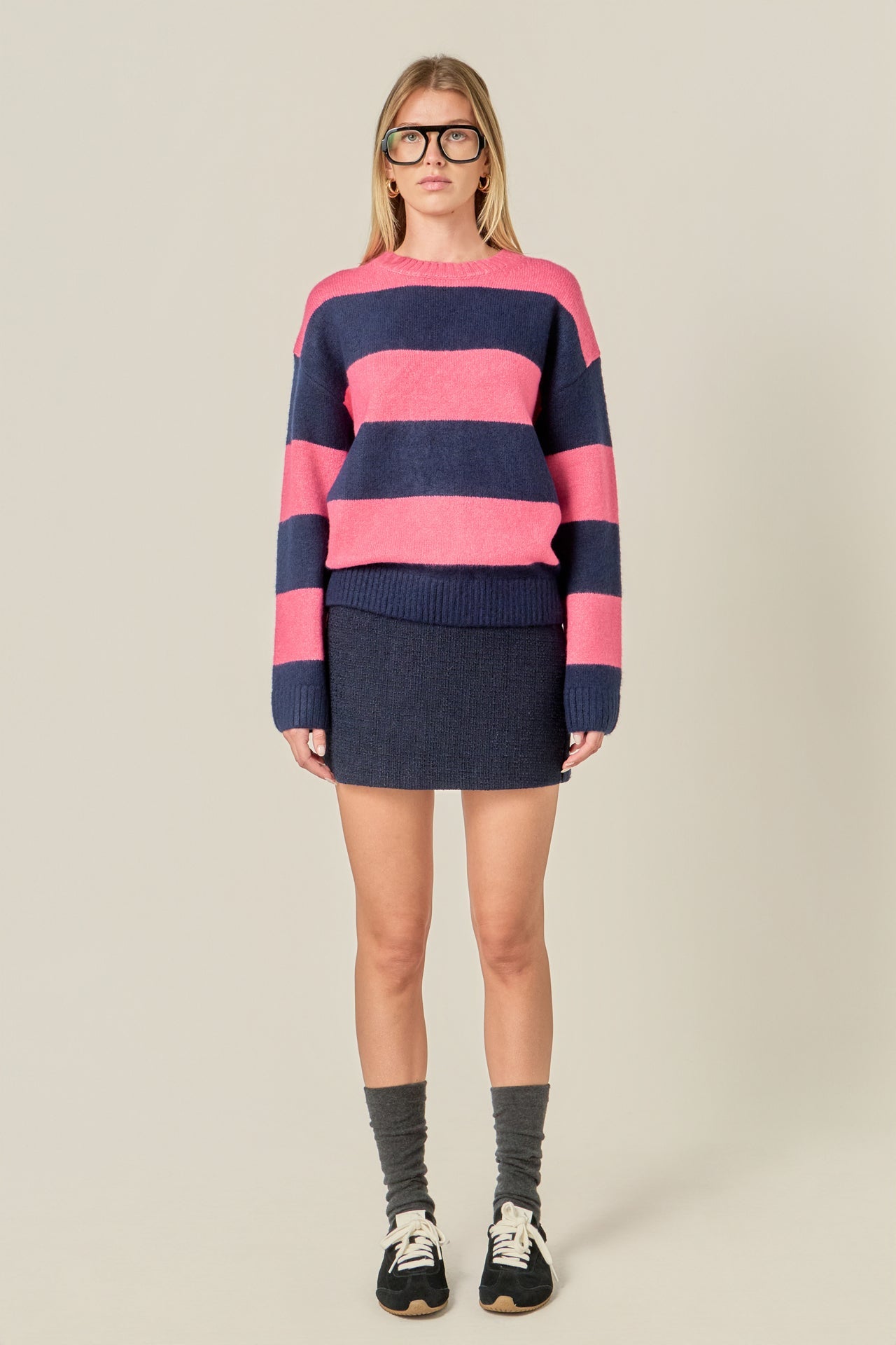 ENGLISH FACTORY - Bold Stripe Knit - SWEATERS available at Objectrare