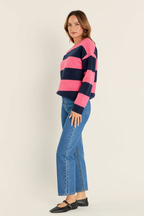 ENGLISH FACTORY - Bold Stripe Knit - SWEATERS available at Objectrare
