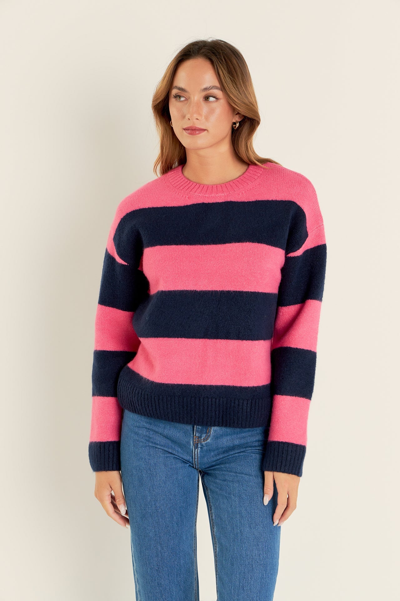ENGLISH FACTORY - Bold Stripe Knit - SWEATERS available at Objectrare