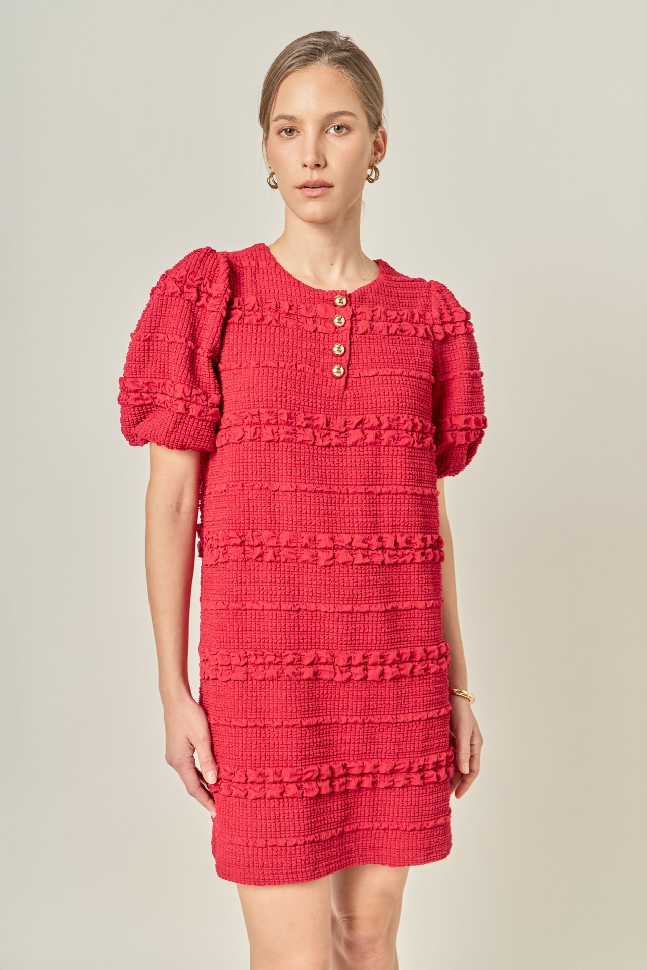 ENGLISH FACTORY - Smocked Mini Dress - DRESSES available at Objectrare