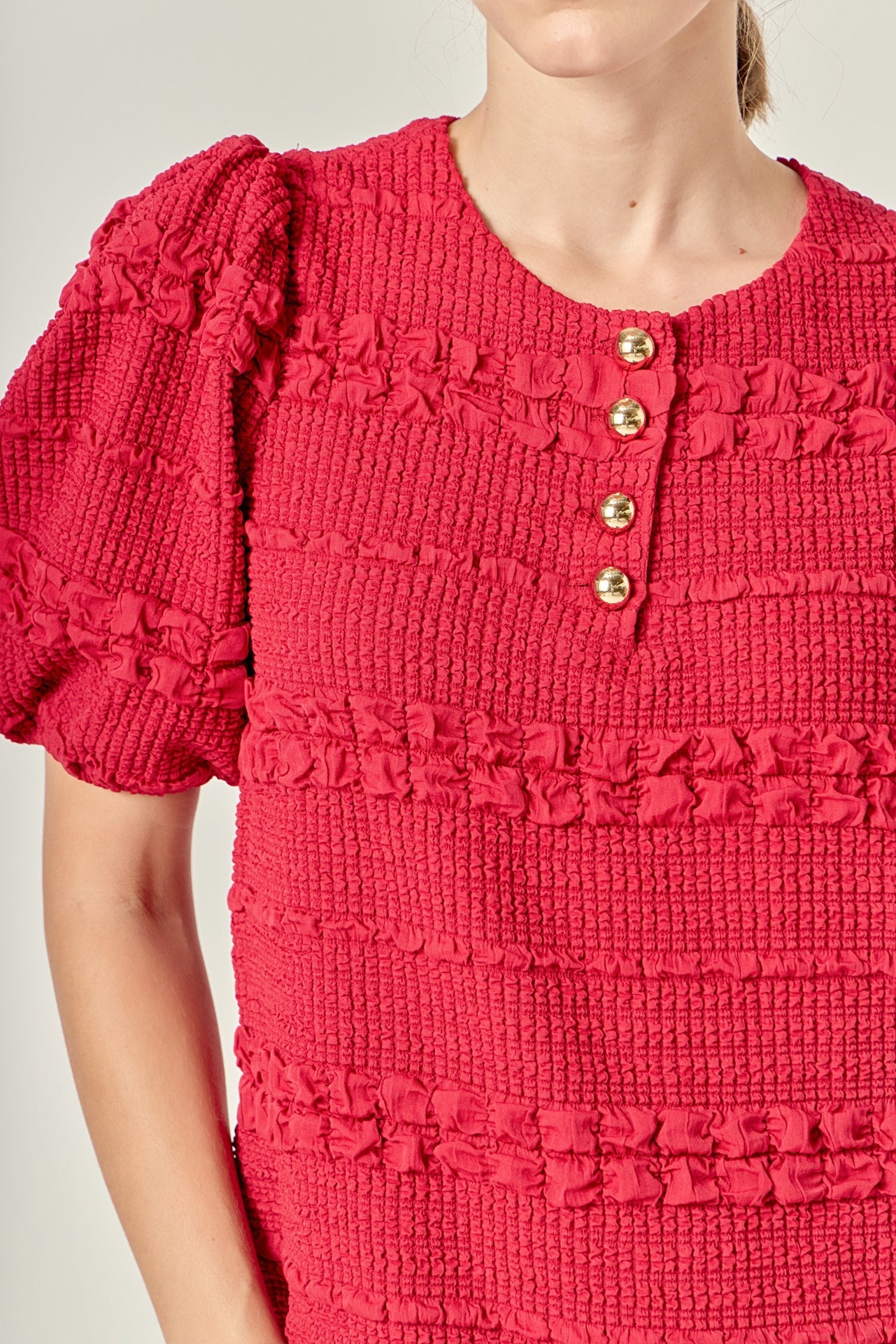 ENGLISH FACTORY - Smocked Mini Dress - DRESSES available at Objectrare