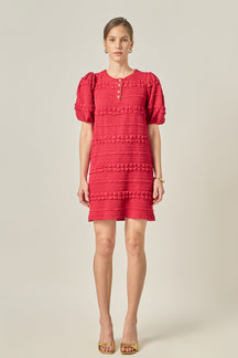 ENGLISH FACTORY - Smocked Mini Dress - DRESSES available at Objectrare