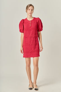 ENGLISH FACTORY - Smocked Mini Dress - DRESSES available at Objectrare