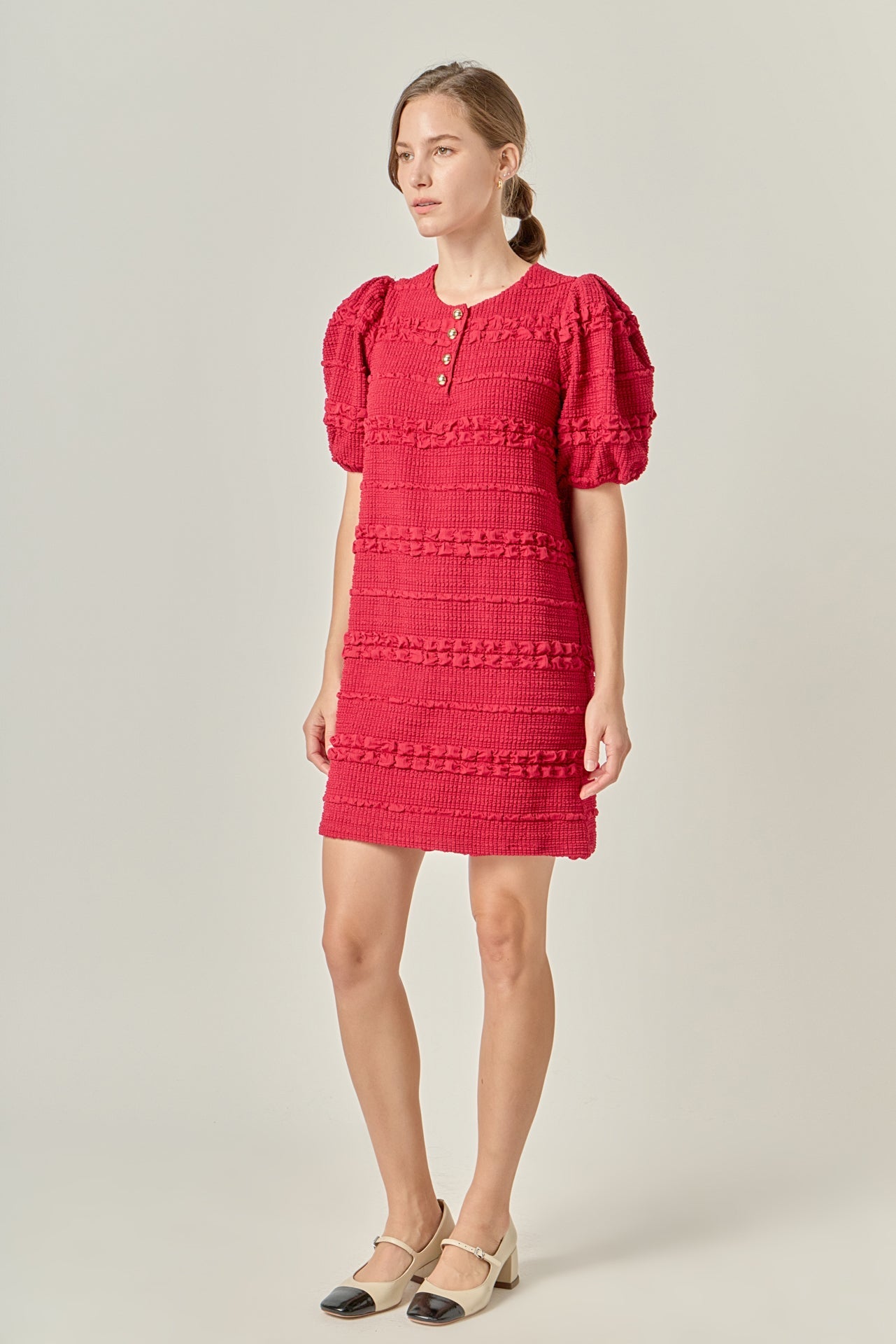 ENGLISH FACTORY - Smocked Mini Dress - DRESSES available at Objectrare