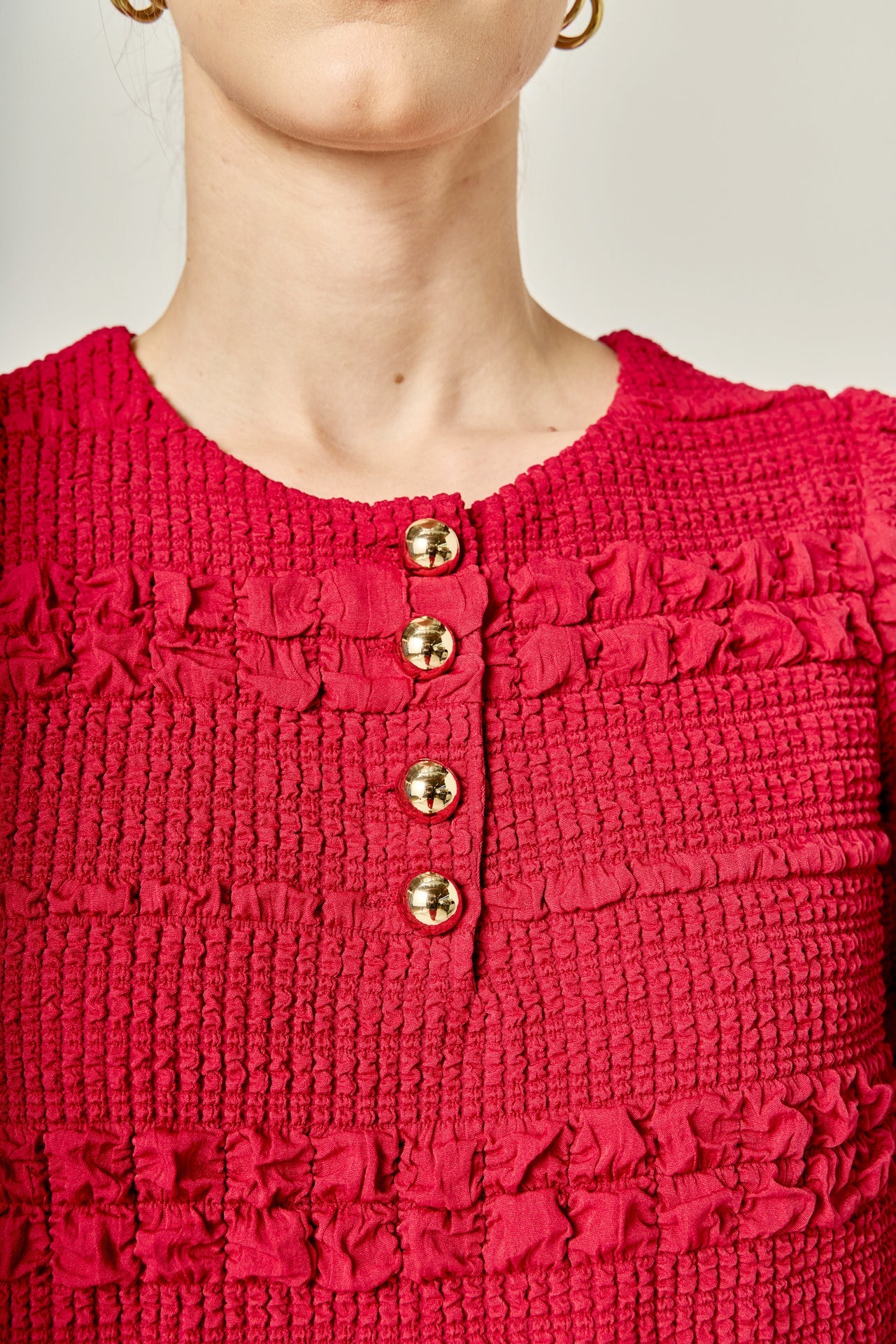 ENGLISH FACTORY - Smocked Mini Dress - DRESSES available at Objectrare