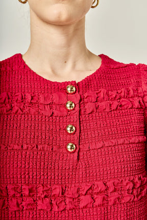 ENGLISH FACTORY - Smocked Mini Dress - DRESSES available at Objectrare