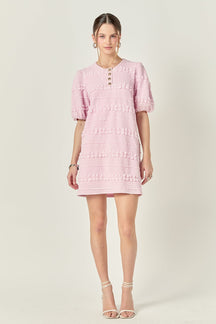 ENGLISH FACTORY - Smocked Mini Dress - DRESSES available at Objectrare