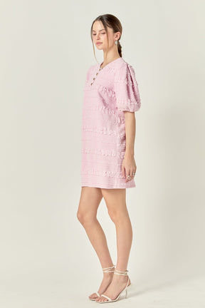 ENGLISH FACTORY - Smocked Mini Dress - DRESSES available at Objectrare