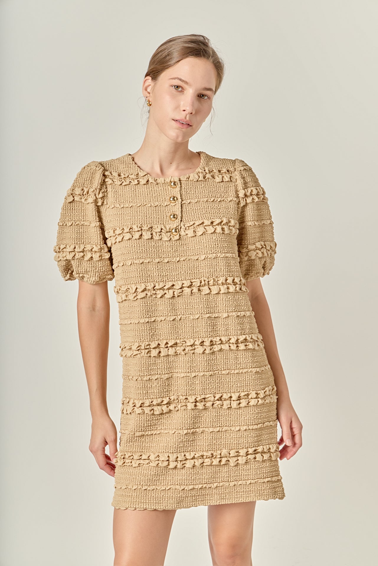 ENGLISH FACTORY - Smocked Mini Dress - DRESSES available at Objectrare