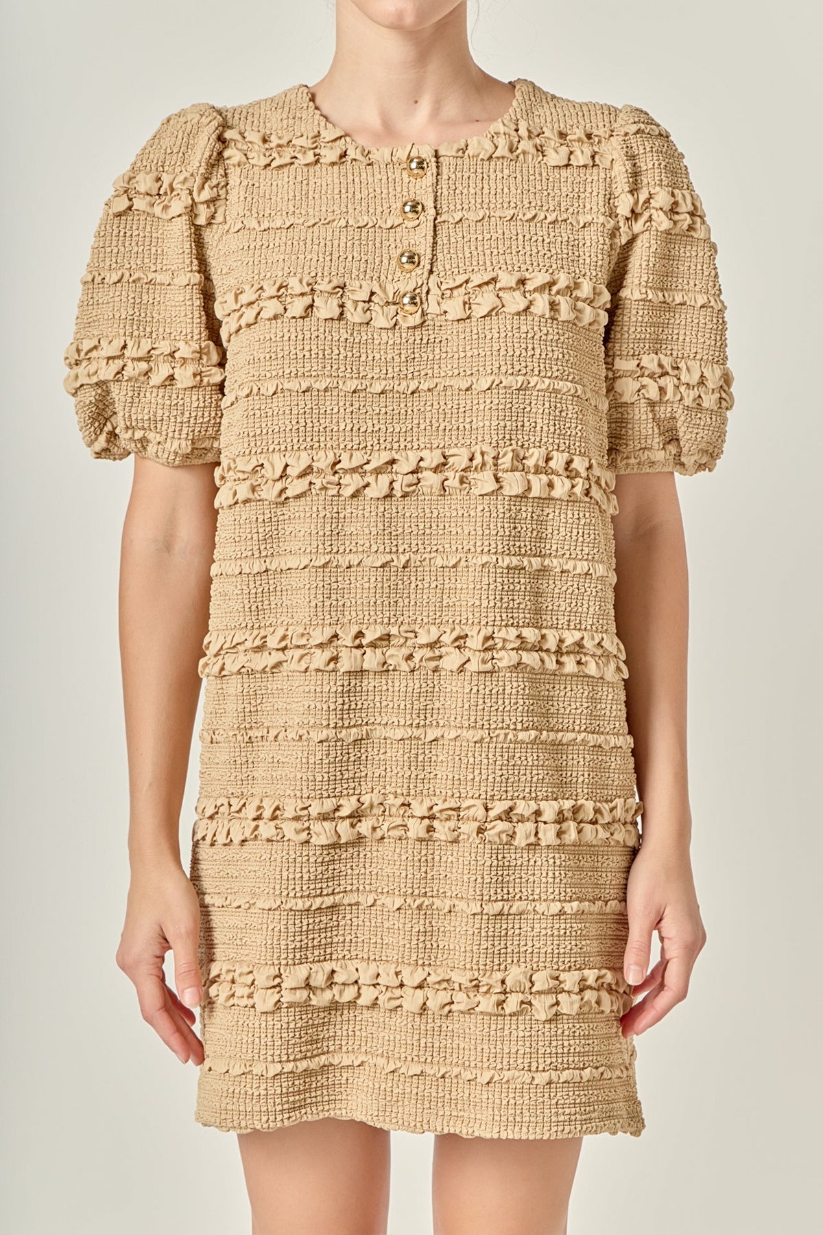 ENGLISH FACTORY - Smocked Mini Dress - DRESSES available at Objectrare