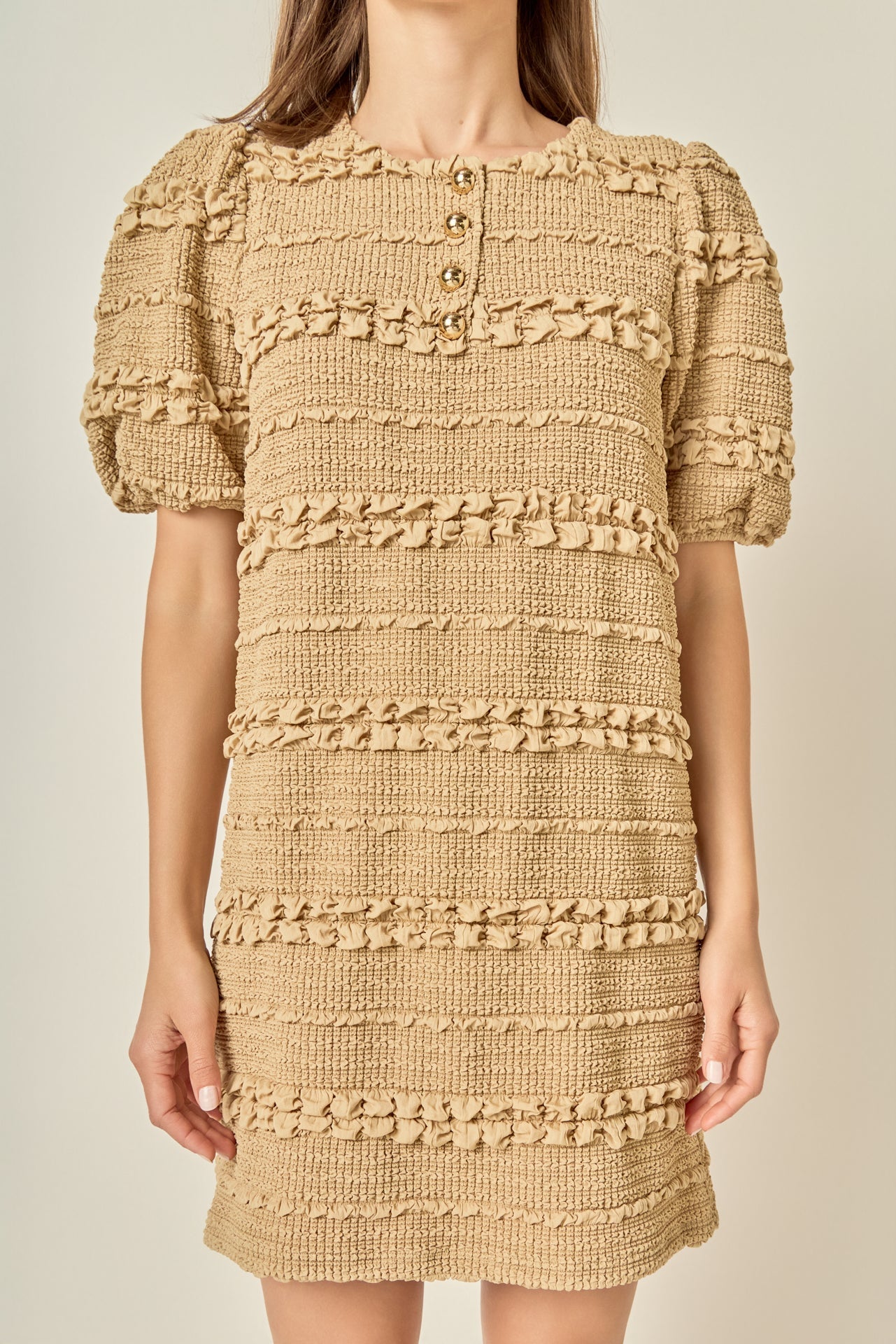 ENGLISH FACTORY - Smocked Mini Dress - DRESSES available at Objectrare