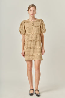 ENGLISH FACTORY - Smocked Mini Dress - DRESSES available at Objectrare