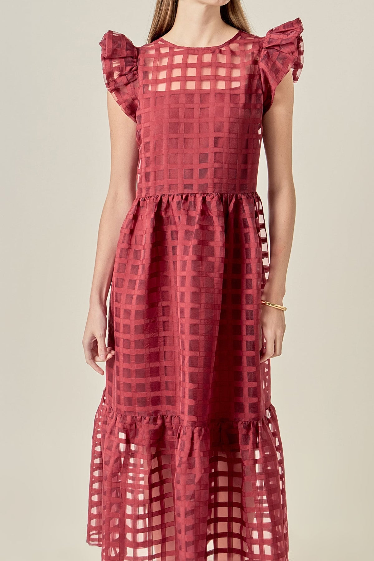 ENGLISH FACTORY - Organza Midi Dress - DRESSES available at Objectrare