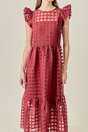 ENGLISH FACTORY - Organza Midi Dress - DRESSES available at Objectrare