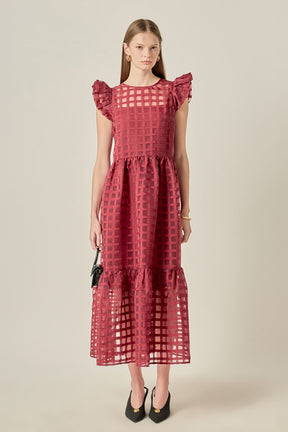 ENGLISH FACTORY - Organza Midi Dress - DRESSES available at Objectrare