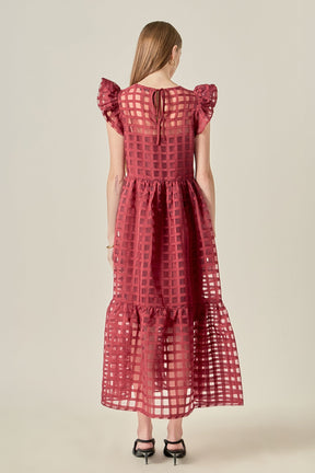 ENGLISH FACTORY - Organza Midi Dress - DRESSES available at Objectrare