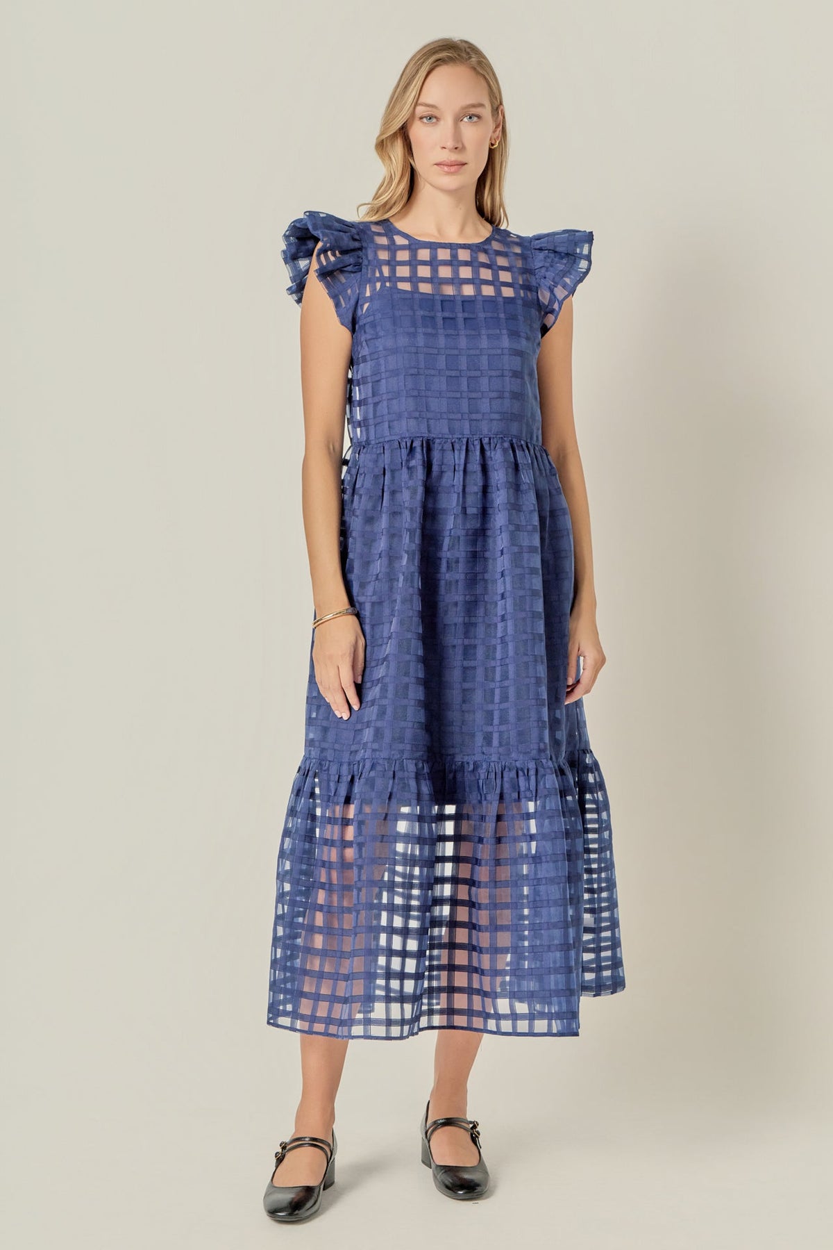 ENGLISH FACTORY - Organza Midi Dress - DRESSES available at Objectrare