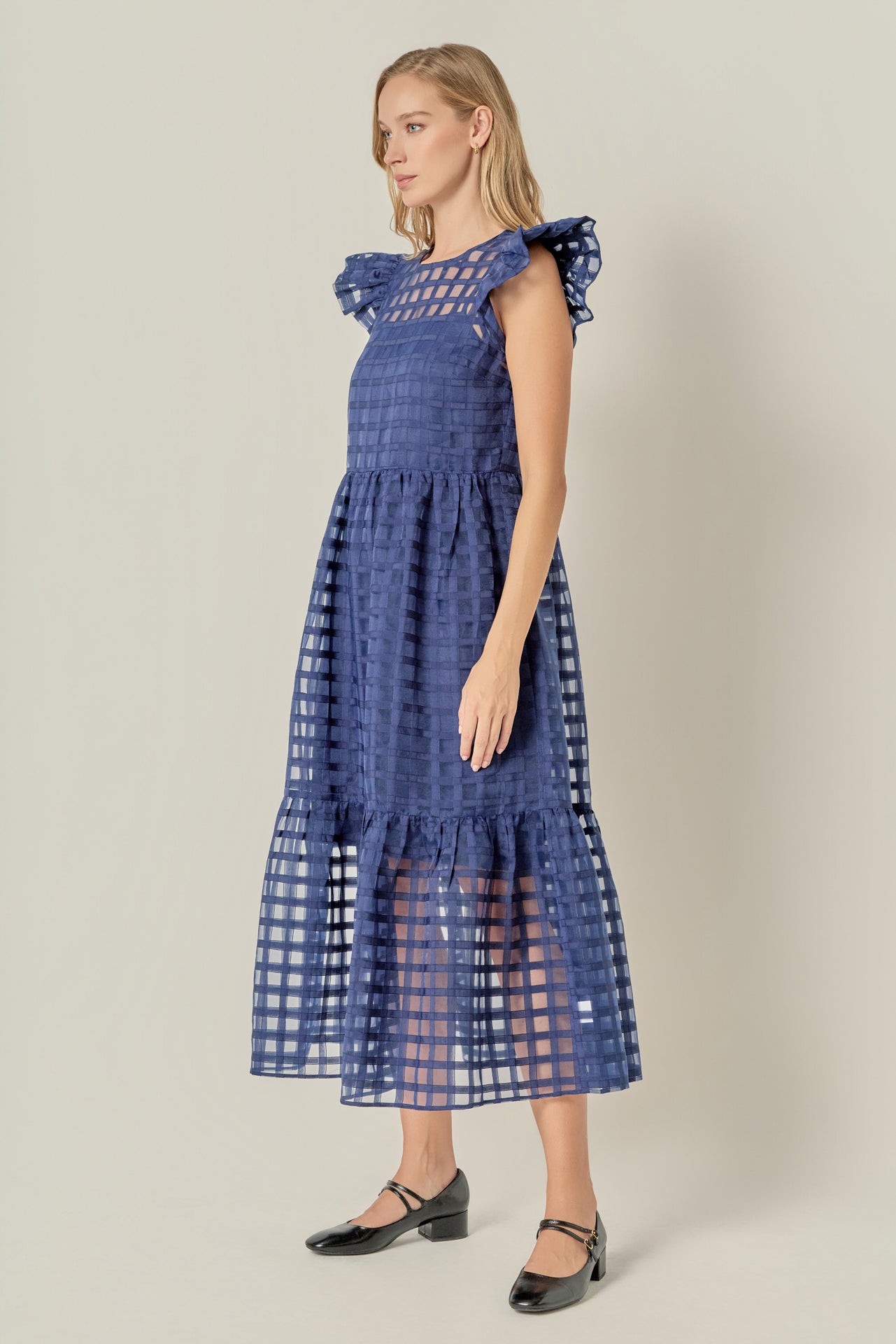 ENGLISH FACTORY - Organza Midi Dress - DRESSES available at Objectrare