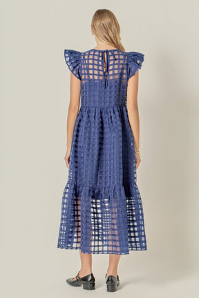 ENGLISH FACTORY - Organza Midi Dress - DRESSES available at Objectrare