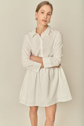 ENGLISH FACTORY - Mini Shirt Dress - DRESSES available at Objectrare