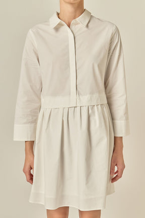 ENGLISH FACTORY - Mini Shirt Dress - DRESSES available at Objectrare