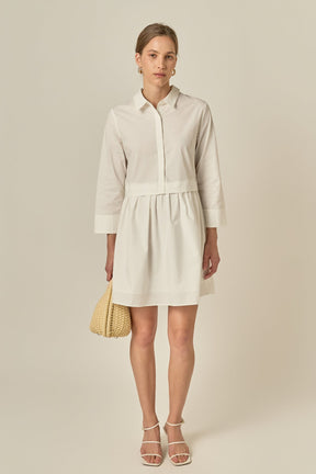 ENGLISH FACTORY - Mini Shirt Dress - DRESSES available at Objectrare