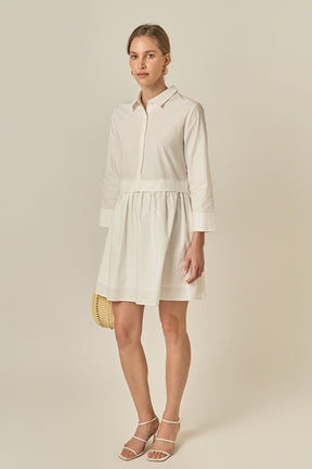 ENGLISH FACTORY - Mini Shirt Dress - DRESSES available at Objectrare