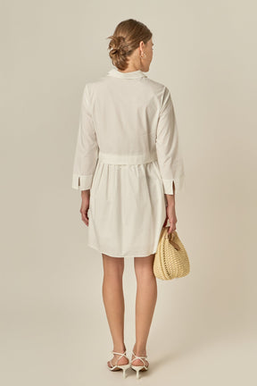 ENGLISH FACTORY - Mini Shirt Dress - DRESSES available at Objectrare