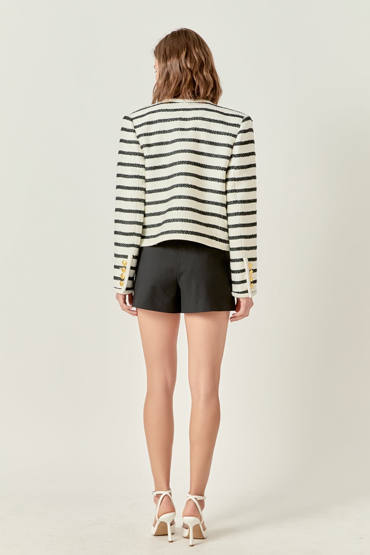 ENGLISH FACTORY - Stripe Tweed Jacket - JACKETS available at Objectrare