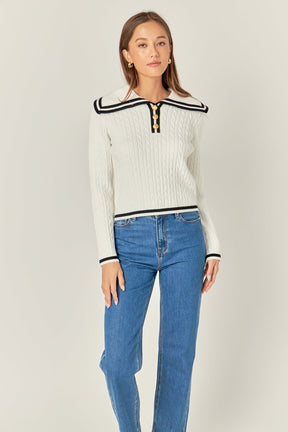 ENGLISH FACTORY - English Factory - Sailor Stripe Knit - TOPS available at Objectrare