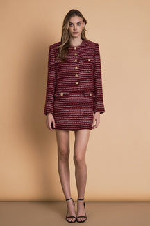 ENDLESS ROSE - Tweed Jacket - JACKETS available at Objectrare