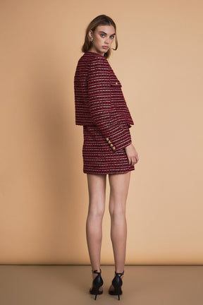 ENDLESS ROSE - Tweed Jacket - JACKETS available at Objectrare